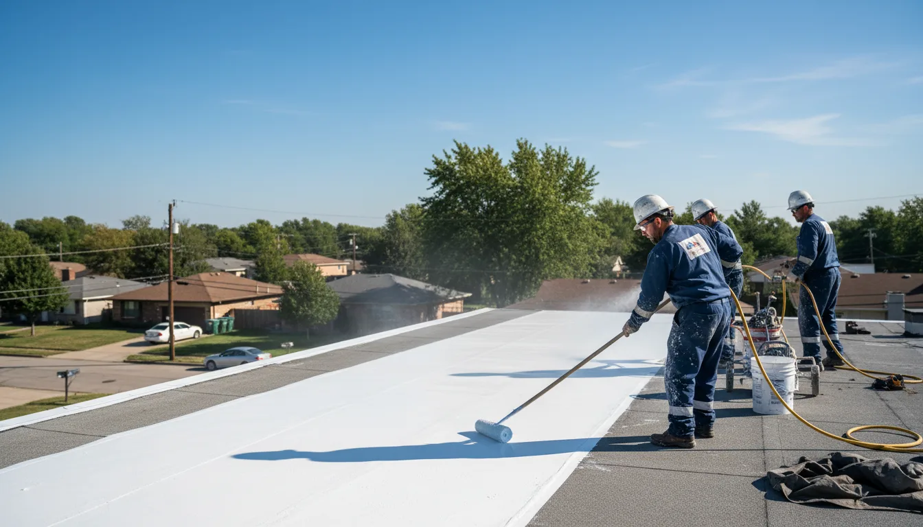 Commercial roof coating in Burnside, IA near me